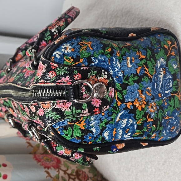 Coach Black Floral Handbag - Picture 6 of 17